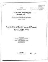 Capabilities of Soviet General Purpose Forces, 1964-1970