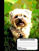 Puppy Dog Composition Notebook 200 Wide Ruled Pages