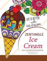 Zentangle Ice Cream Adult Coloring Book Designs