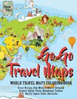 Go Go Travel Maps, World Travel Map Coloring Book