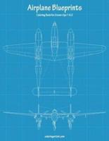 Airplane Blueprints Coloring Book for Grown-Ups 1 & 2
