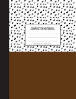 Marble and Brown Background - Graph Paper Notebook