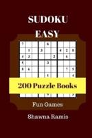 Sudoku Easy 200 Puzzles Books Fun Games