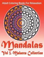 Adult Coloring Books for Relaxation Mandalas Vol 3