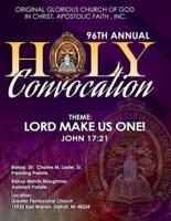 Ogc Holy Convocation B&w