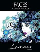 Faces Adult Coloring Book