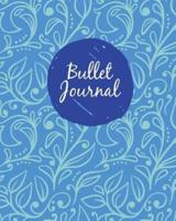 Bullet Journal 150 Pages Dotted Grid Paper, 8X10" Large Notebook Purple Flower Bloom