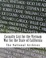 Casualty List for the Vietnam War for the State of California