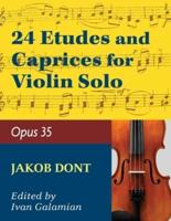 Dont, Jakob - 24 Etudes and Caprices Op. 35 - Violin solo - by Ivan Galamian - International