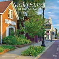 Main Street of the Midwest 2025 12 X 24 Inch Monthly Square Wall Calendar Plastic-Free