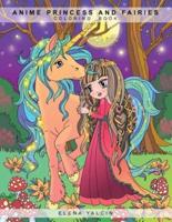 ANIME Princess and Fairies: Children Coloring Book