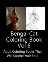 Bengal Cat Coloring Book Vol 6