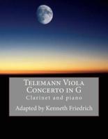 Telemann Viola Concerto in G - Clarinet and Piano