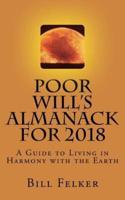 Poor Will's Almanack for 2018