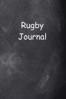 Rugby Journal Chalkboard Design