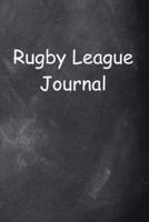 Rugby League Journal Chalkboard Design