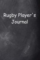 Rugby Player's Journal Chalkboard Design