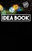 Idea Book / Rainy Night (Series 1) / Writing Notebook / Blank Diary / Journal / Paperback / Lined Pages Book - 100 Pages / 5" X 8" / Black Blue Green Orange