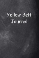 Yellow Belt Journal Chalkboard Design
