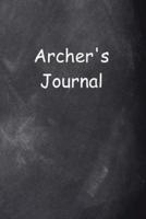 Archer's Journal Chalkboard Design