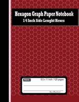 Hexagon Graph Paper Notebook; 1/4 Inch Side Length Hexes