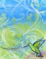 Watercolor Hummingbird Journal