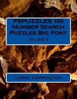 PSPUZZLES 100 Number Search Puzzles Big Font Volume 6