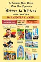 A Common Man Writes, Over One Thousand "Letters to Editors", Volume 2