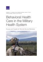 Behavioral Health Care in the Military Health System