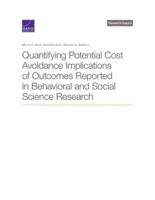 Quantifying Potential Cost Avoidance Implications of Outcomes Reported in Behavioral and Social Science Research