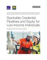 Stackable Credential Pipelines and Equity for Low-Income Individuals