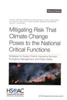 Mitigating Risk That Climate Change Poses to the National Critical Functions