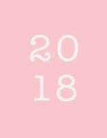 2018 Weekly Planner Bubblegum Pink