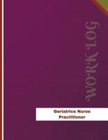 Geriatrics Nurse Practitioner Work Log