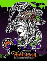 Happiness Halloween Coloring Books for Adults