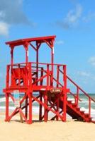 Red Lifeguard Station - Blank Notebook