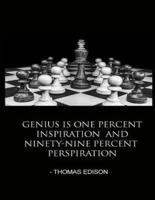 Chess Thomas Edison Success Inspiration Quote Journal Notebook