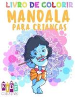 Livro De Colorir Mandala Para Crianças De 4 a 6 Anos De Idade Mandalas Fáceis