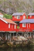 Red Fishing Huts - Blank Notebook