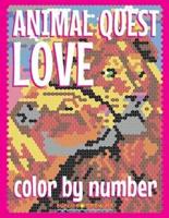 Animal Love Quest Color by Number