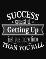 Success Consist of Getting Up Just One More Time Than You Fall