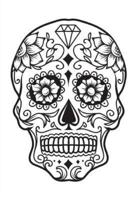 Color My Cover Halloween Journal - Flower Skull