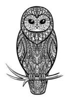 Color My Cover Halloween Journal - Zentangle Owl