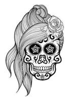 Color My Cover Halloween Journal - Lady Skull