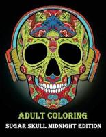 Adult Coloring Sugar Skull Midnight Edition