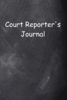 Court Reporter's Journal Chalkboard Design