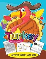 Turkey Thanksgiving Activity Books for Kids