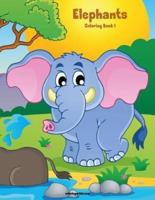 Elephants Coloring Book 1