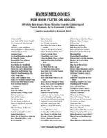 Hymn Melodies for High Flute