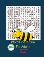 365 Word Find Puzzle For Adults Large Print Puzzle